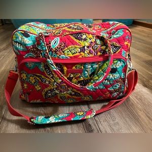 Vera Bradley weekender travel bag retired rumba print